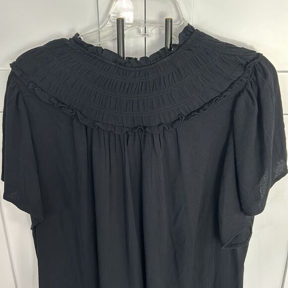 Torrid Black Ruffle Top - 3X - NWT - Picture 7 of 7